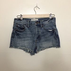 Free People Light Wash Shorts